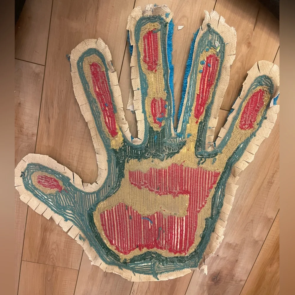 Custom Made Thermal Hand Print Rug - Picture 3 of 10